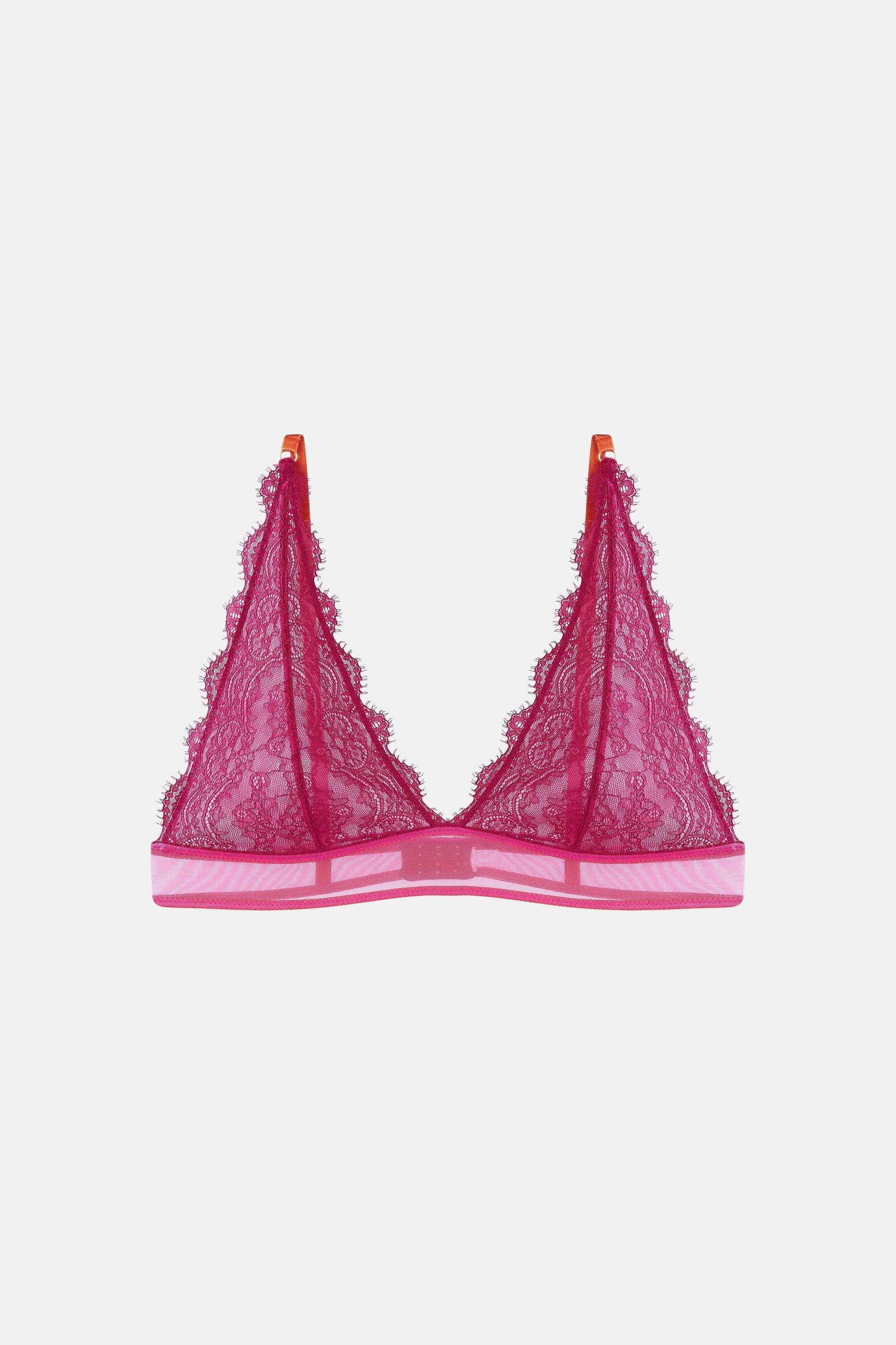 Dora Larsen Alba Lace Padded Triangle Bralette – Art of Intimates