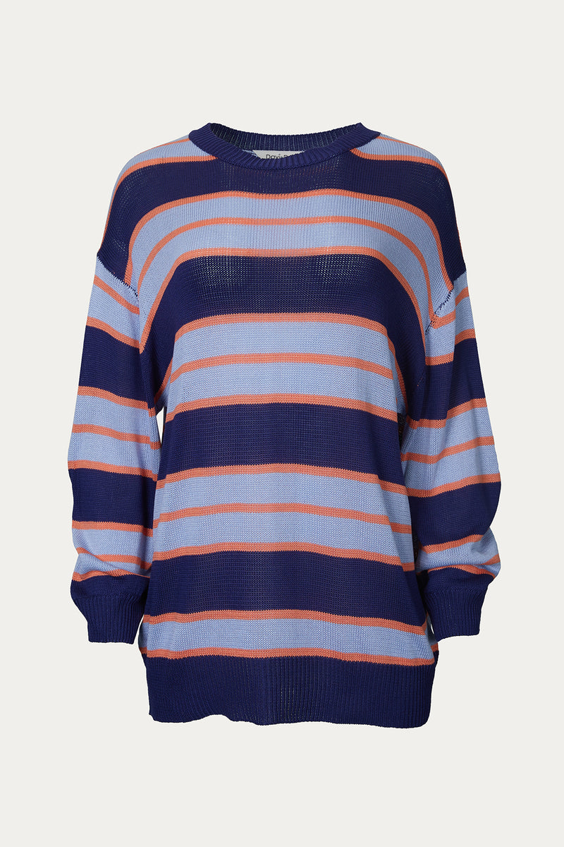 J.NNA | STRIPED OVERSIZED SWEATER | The Silence Company